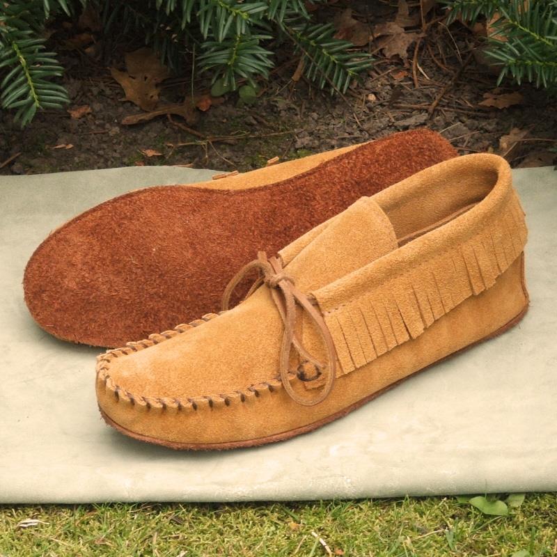 Tan Suede Ankle Moccasin