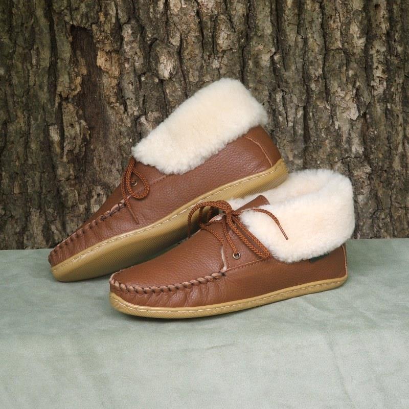 women's sheepskin ankle slippers