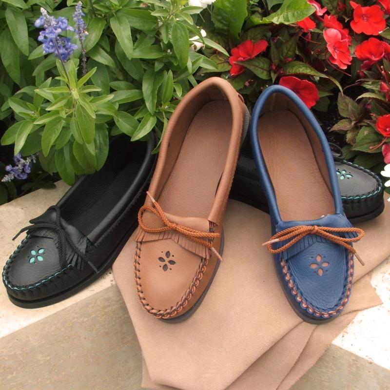 Black, Saddle and Blue Deerskin